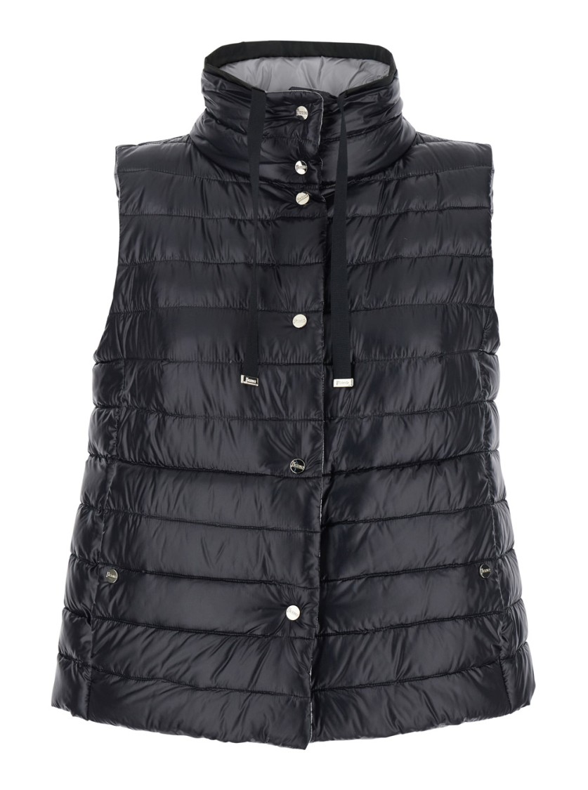 Herno Black Reversible Sleeveless Vest