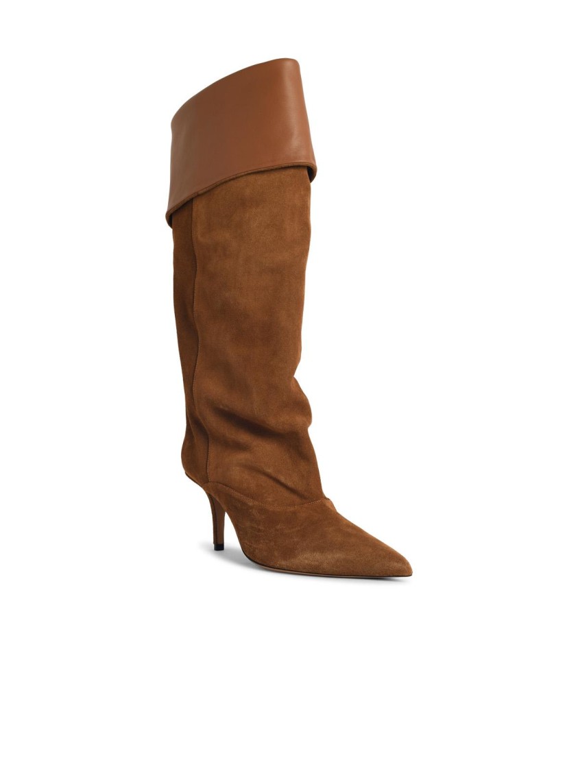 Paris Texas 'ines Reverse 75' Suede Cognac Boots In Brown