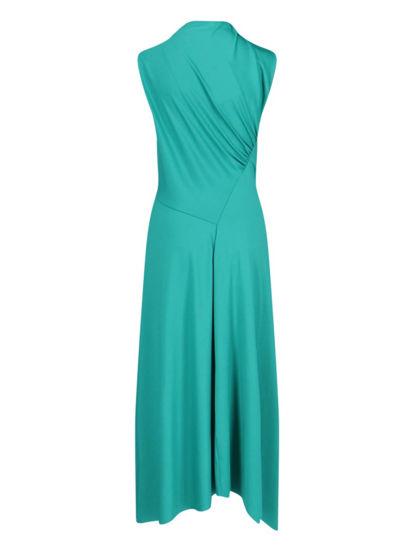 Shop Victoria Beckham Asymmetric Maxi Dress – Green