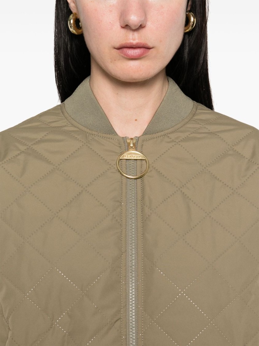 Barbour Emlyn Bomber Jacket In Green