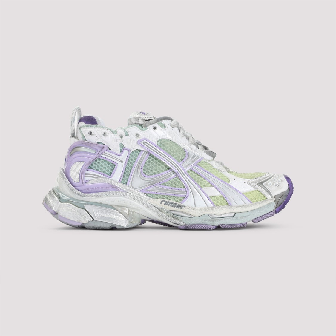 Shop Balenciaga Runner Sneakers In White