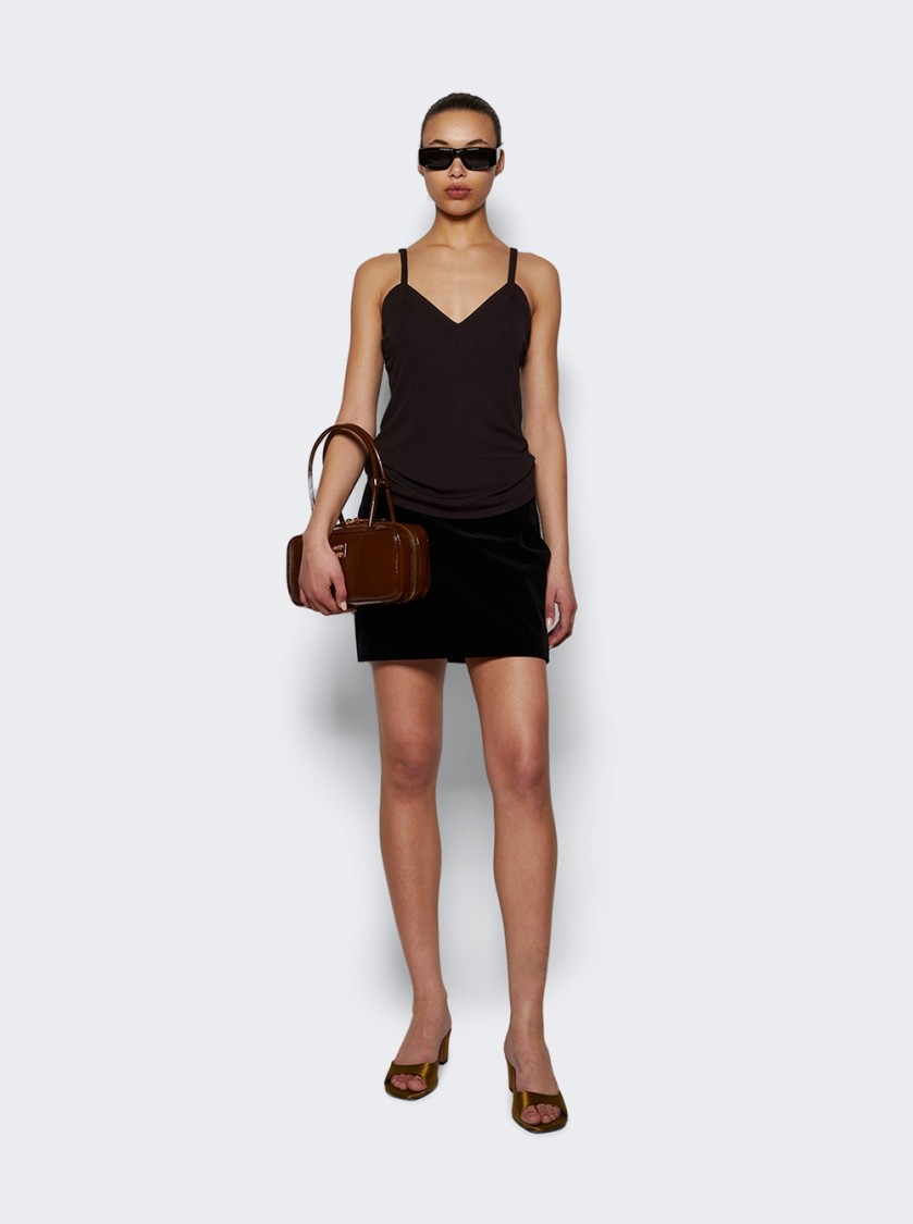 Jil Sander Sleeveless Top Chocolate Brown In Brown