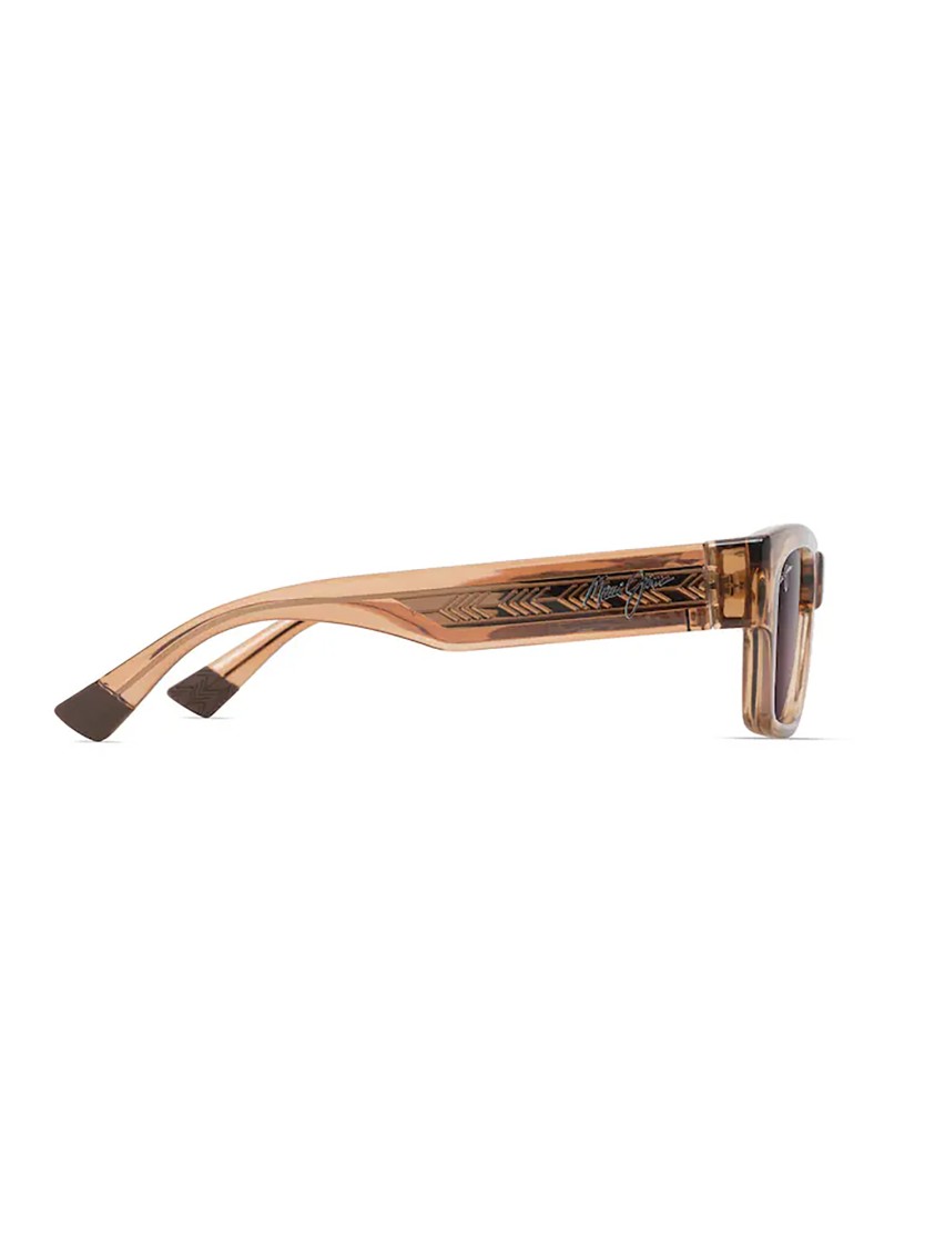 Maui Jim Kenui Oversized Square Frame Sunglasses In Brown