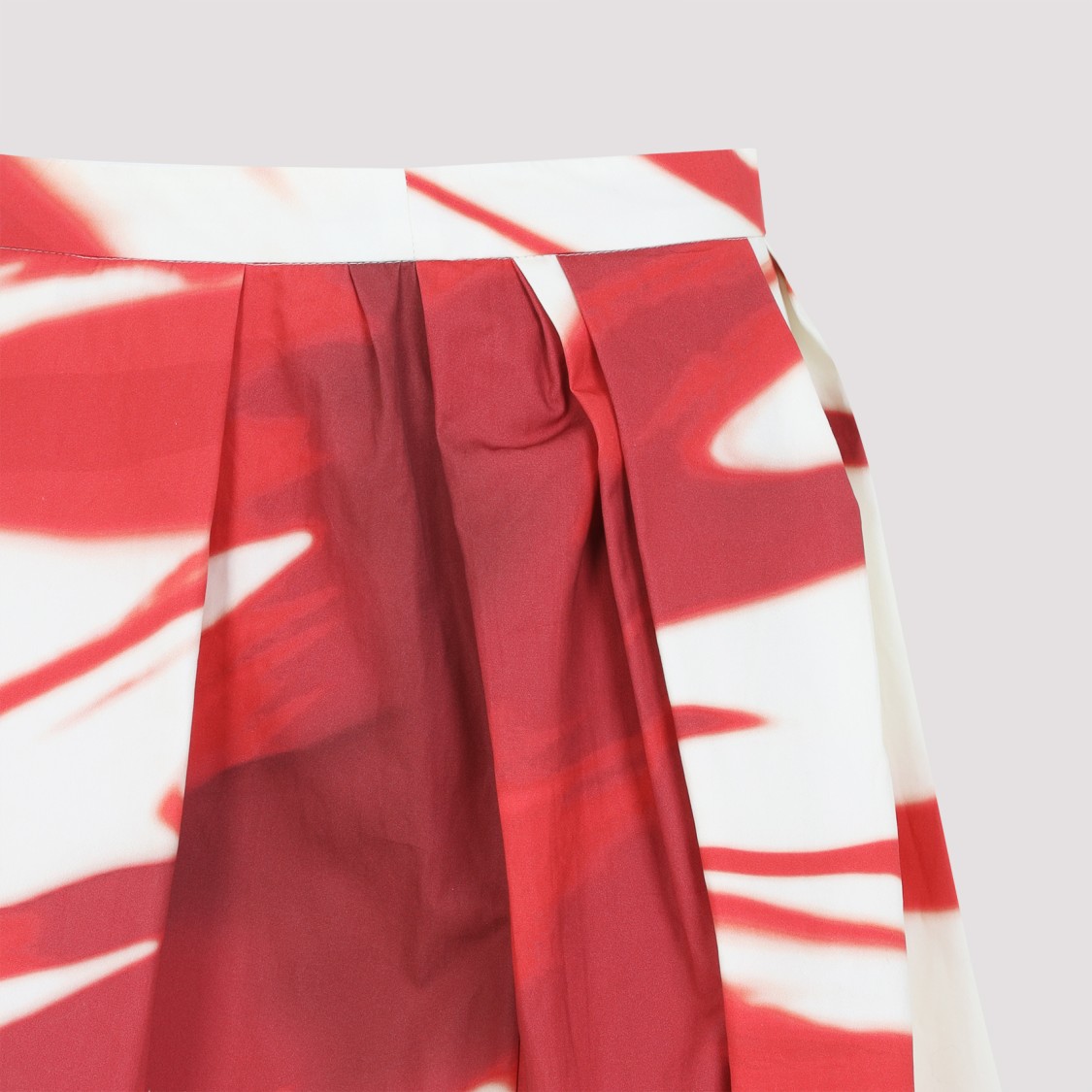 Shop Dries Van Noten Red Cotton Soni Skirt