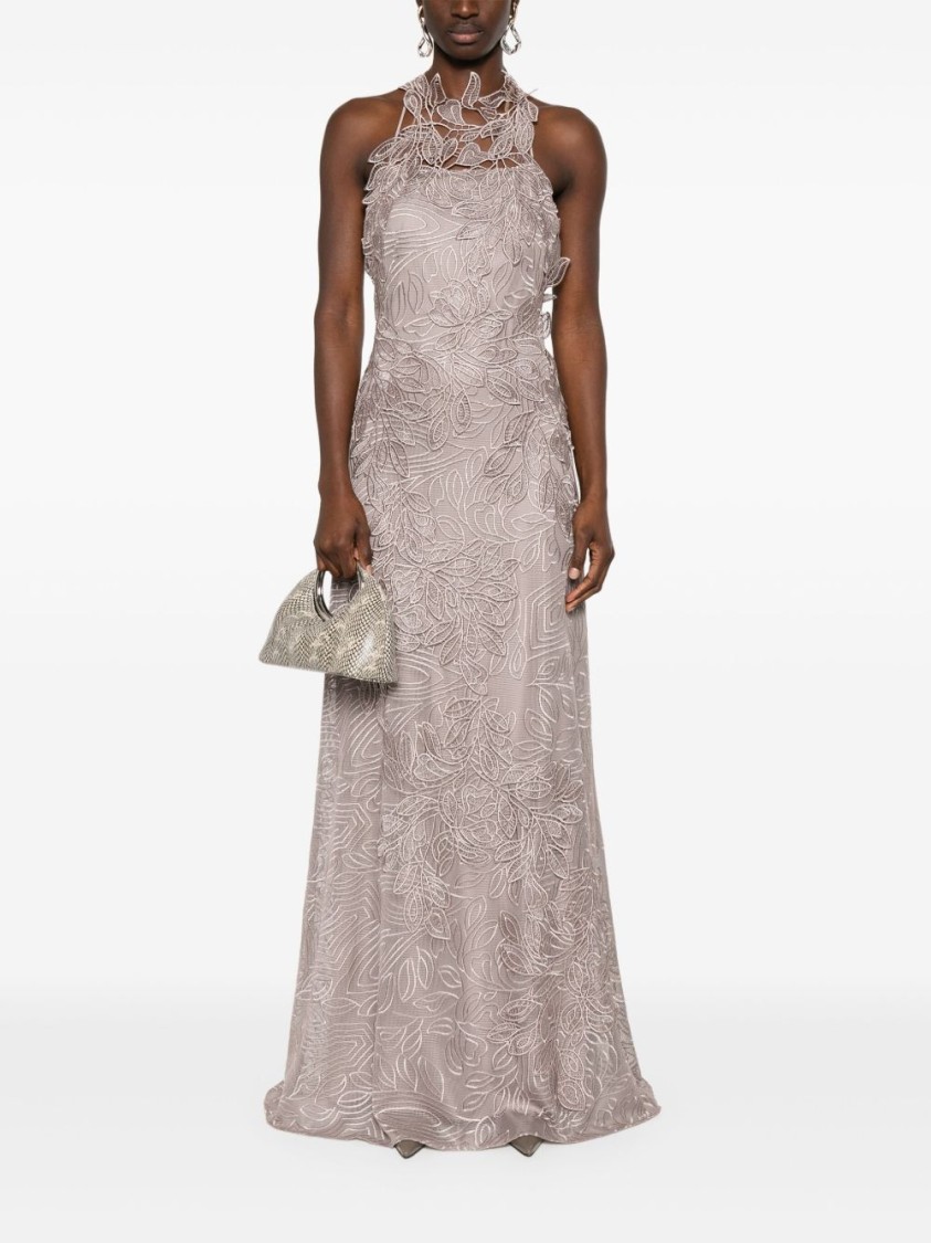 Alberta Ferretti Alberta Ferreti Macrame Foliage Long Dress