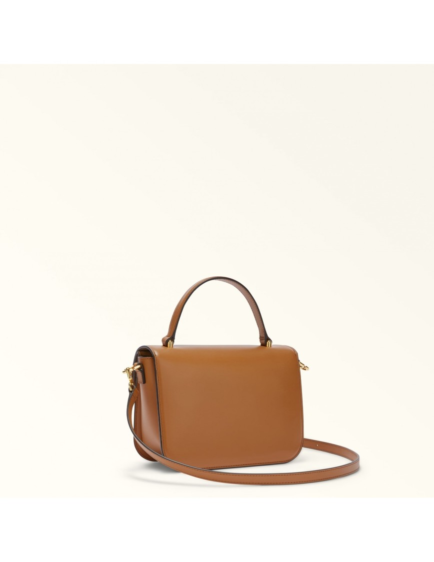 Furla Sfera S Handbag In Leather Color Leather In Brown