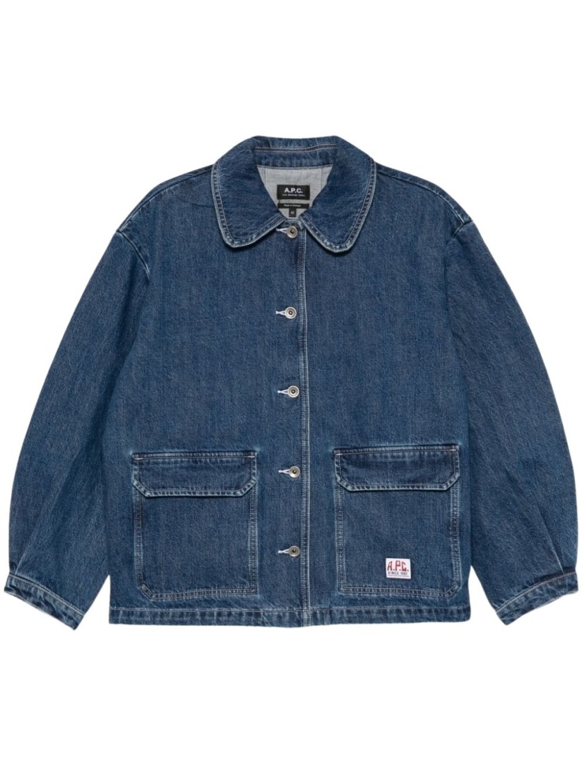 Shop Apc A.p.c. Blue Alys Jacket