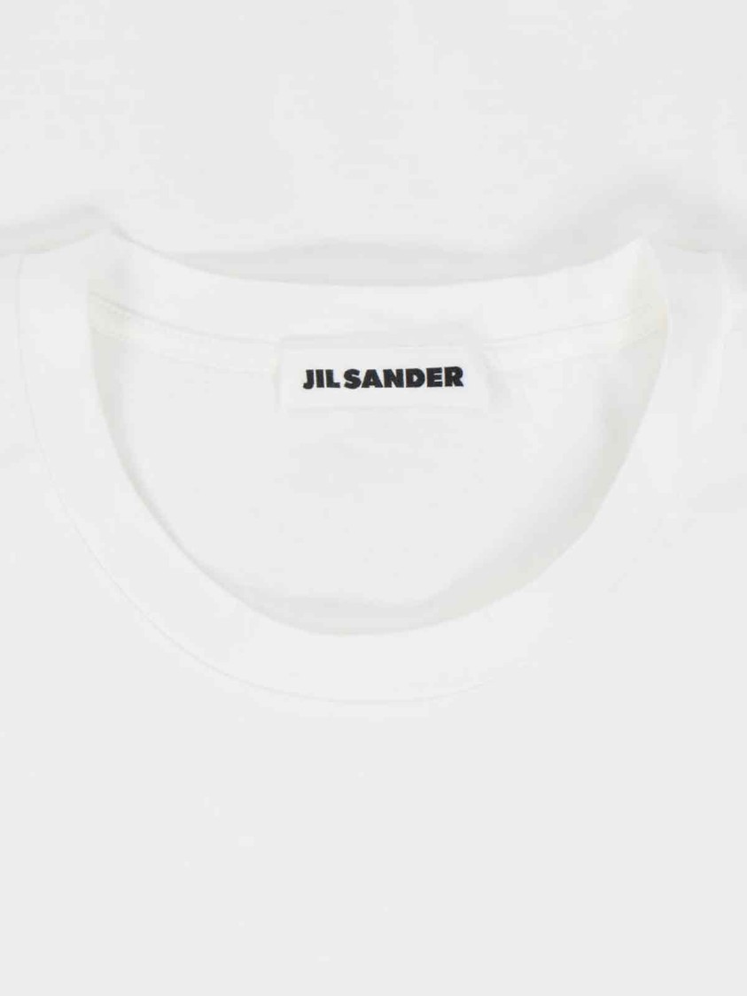 Jil Sander Classic Short Sleeve Cotton Jersey T-shirt In White