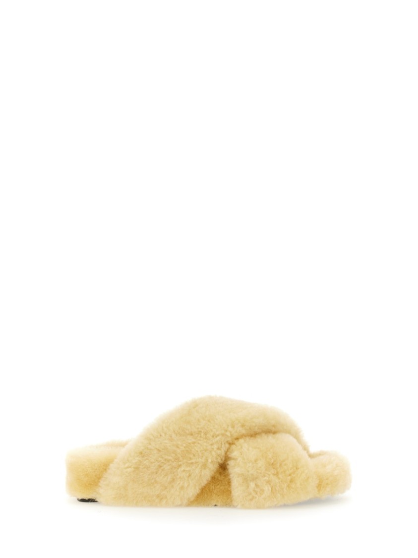 Jil Sander Off-white Oversized Wrapped Sandals In Yellow