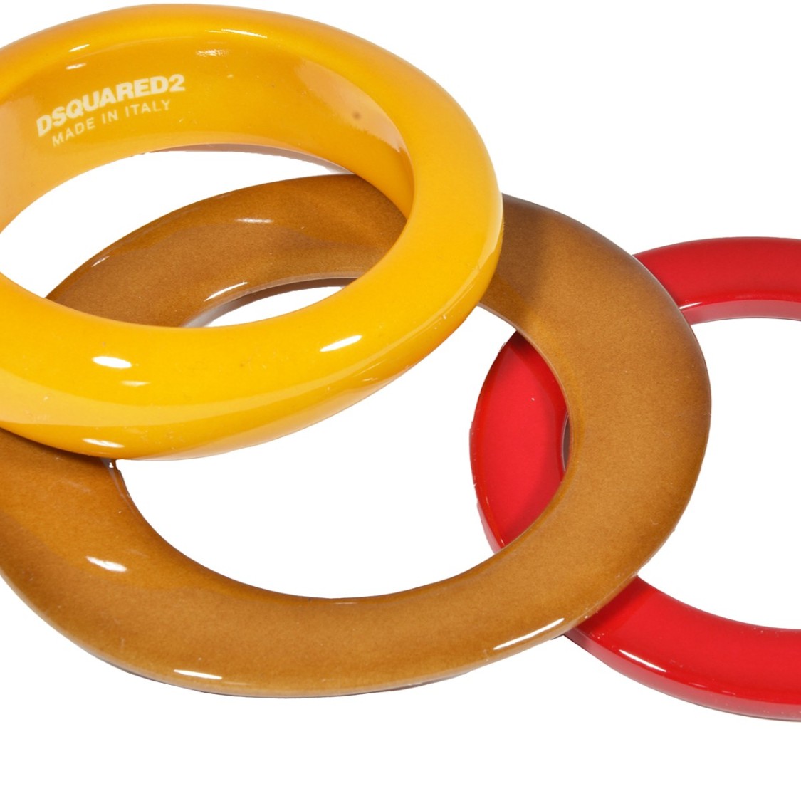 DSQUARED2 DSQUARED2 MULTI-COLOR RESIN RIGID BRACELET SET