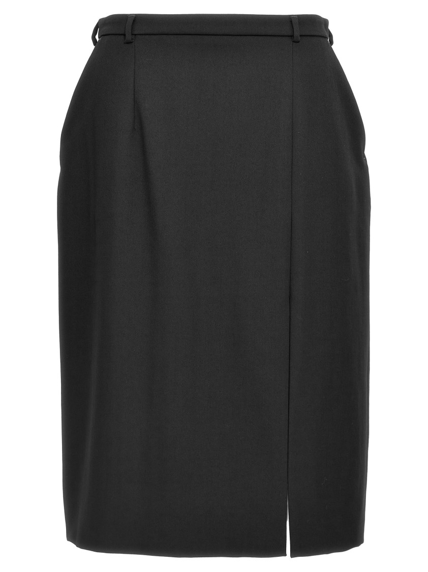 Dolce & Gabbana Wool Skirt With Front Split
