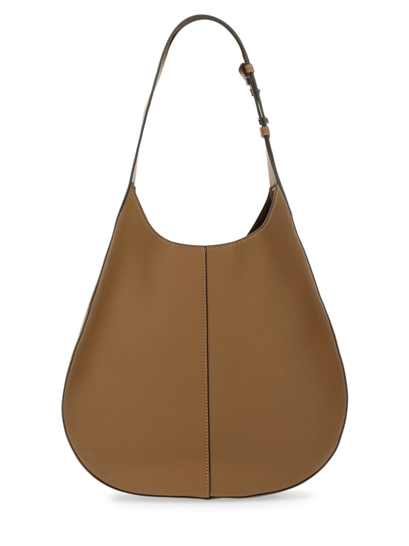 Tod's Brown Calfskin Hobo Bag In Brown