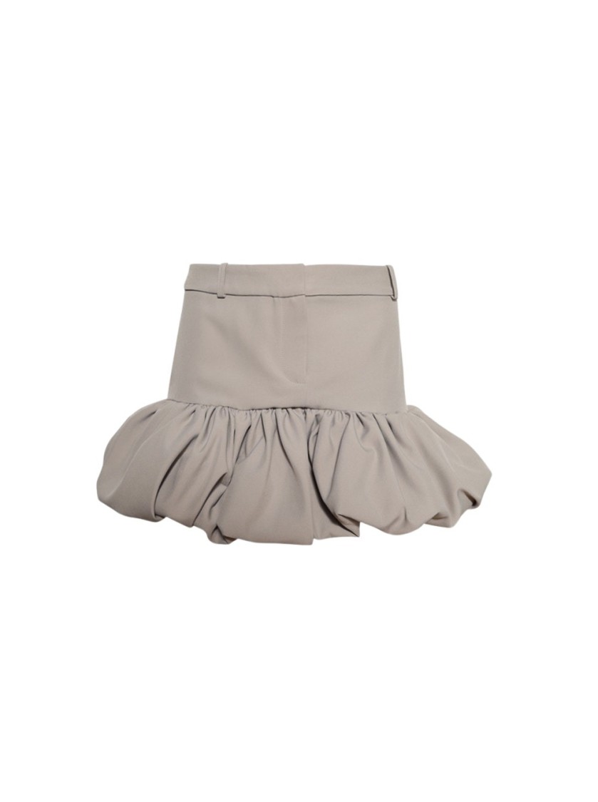 Coperni Gathere Hem Tailored Skirt In Neutrals