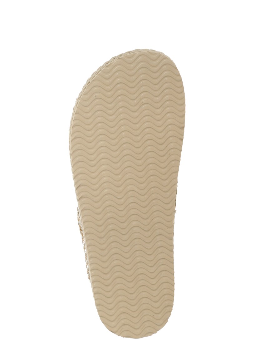 Shop Mou Gold Criss-cross Rafia Sandals