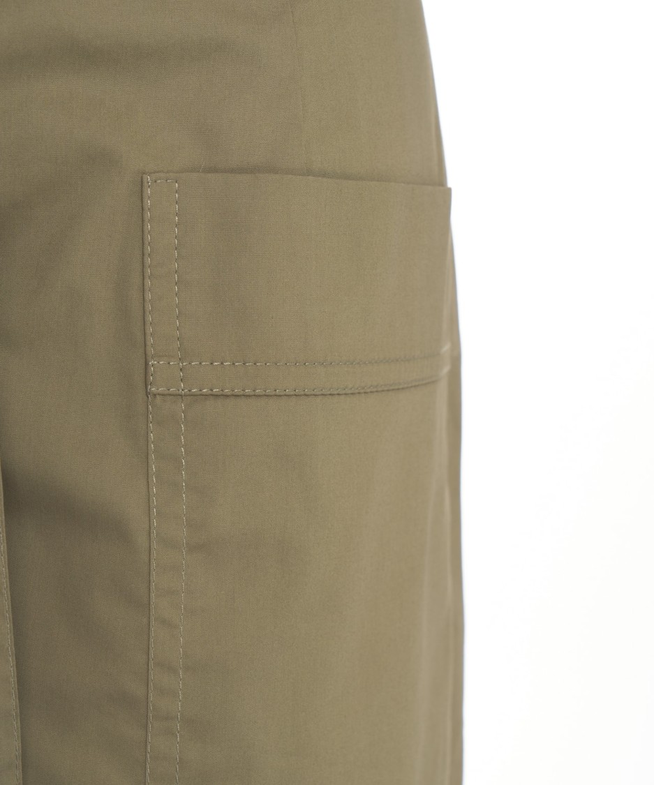 LIU •JO LIU JO POPELINE SHORTS WITH ROLLED CUFFS