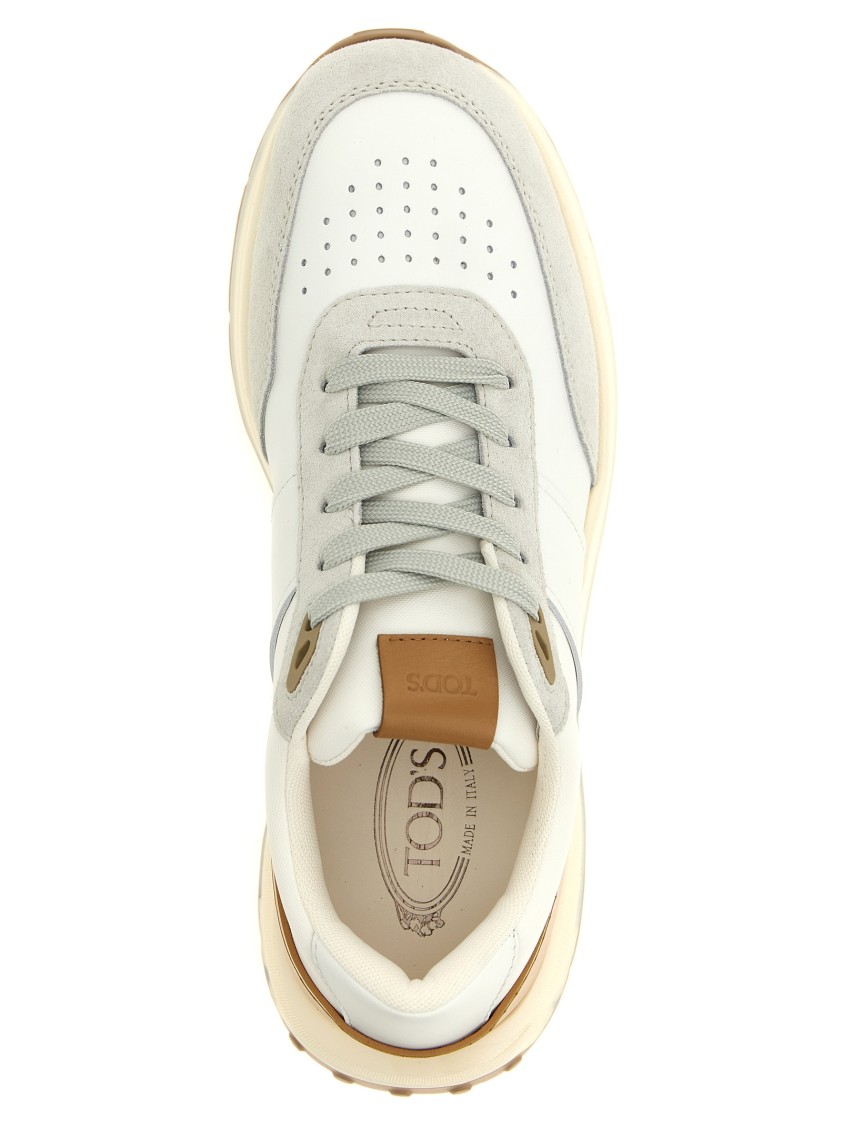 Tod's 'running' Sneakers In Neutral