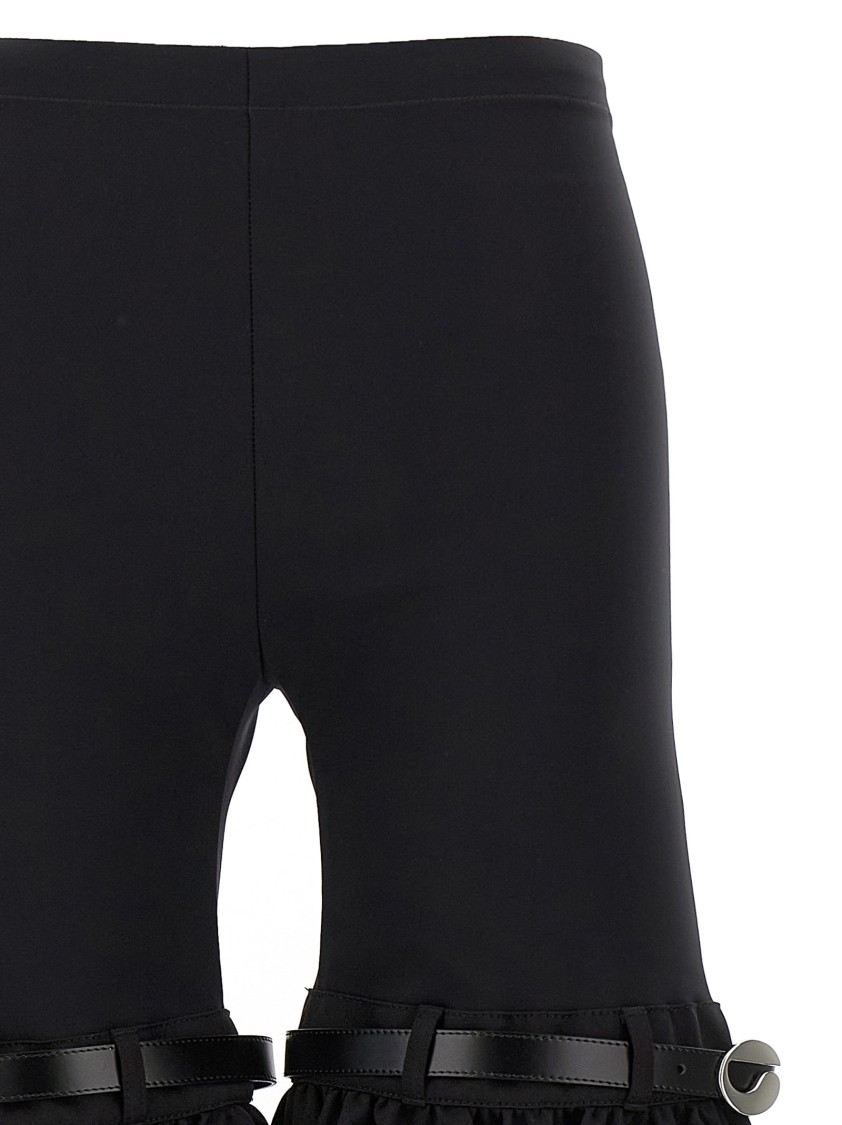 Coperni Flare Black Polyamide Blend Pants In Black