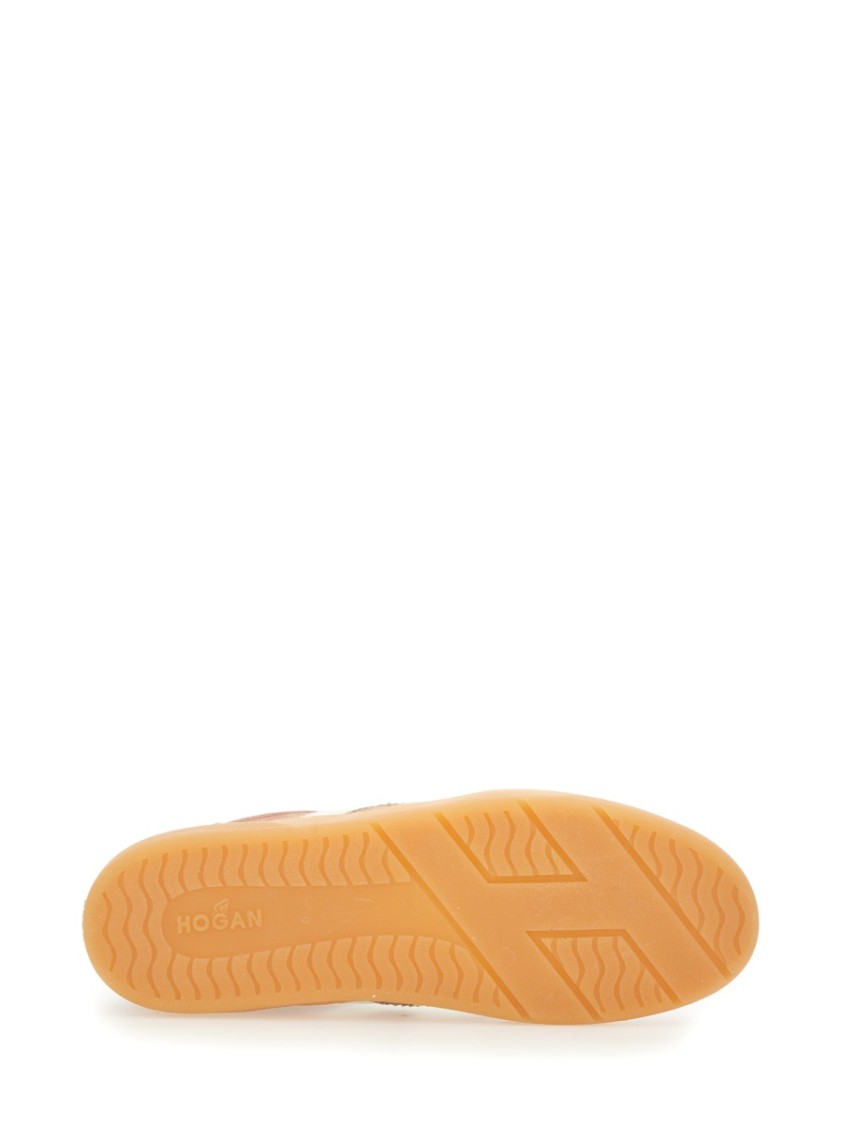Hogan Low-top Sneakers Suede Finish In Neutrals