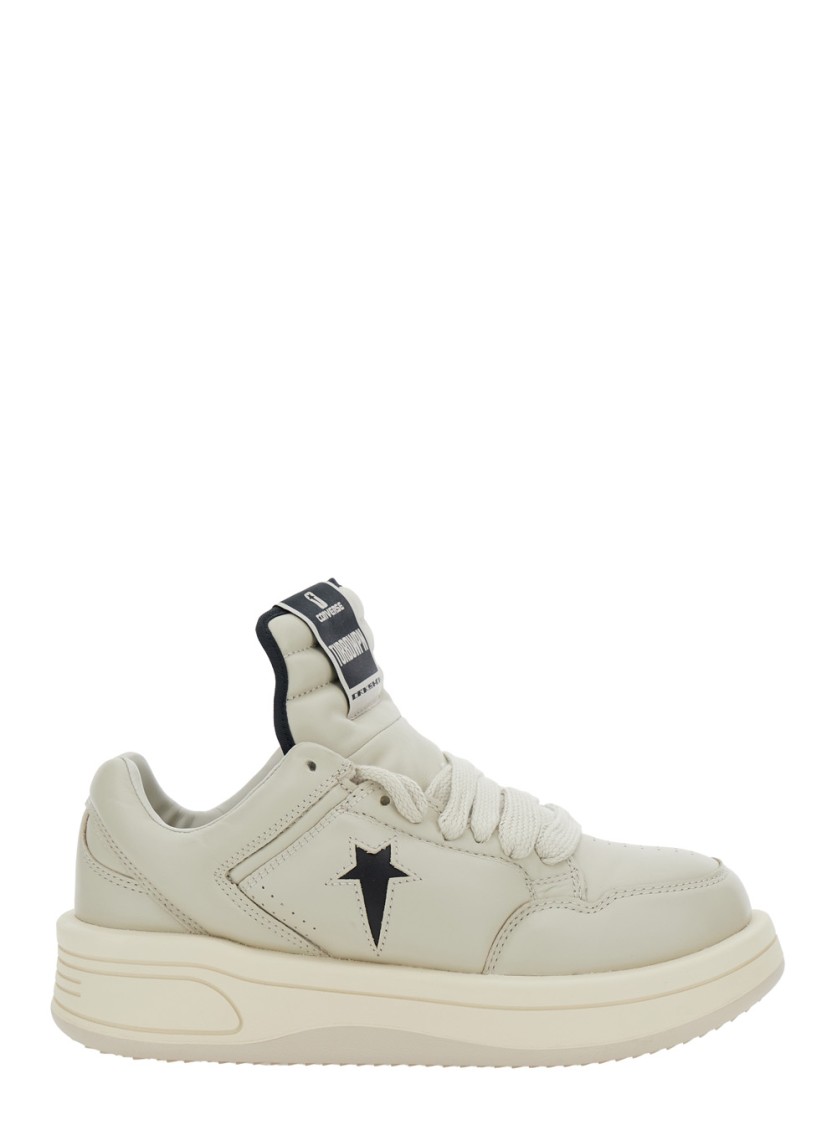 Drkshdw Turbowpn' White Low Top Sneakers