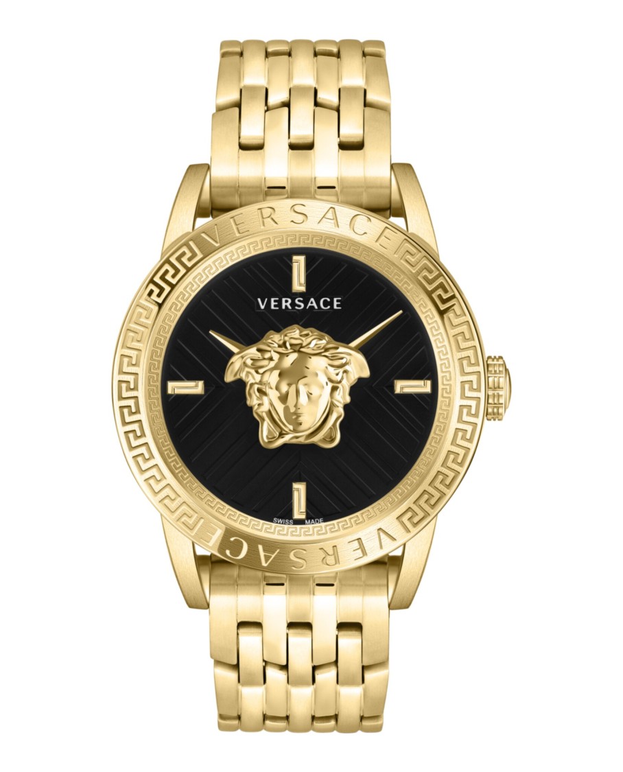 Versace V-palazzo Bracelet Watch Man Wrist Watch Gold Size Onesize Stainless Steel In Gold