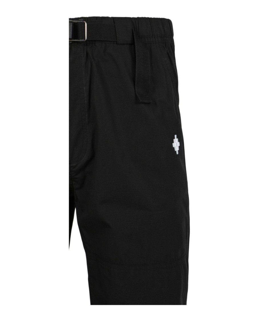 Marcelo Burlon County Of Milan Marcelo Burlon Cross Buckle Joggers In Black