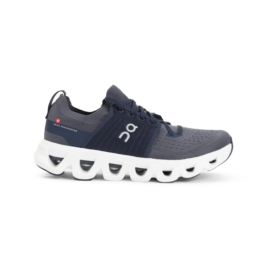 On Navy Ink Blue Textile Cloudswift 4 Sneakers In Gray