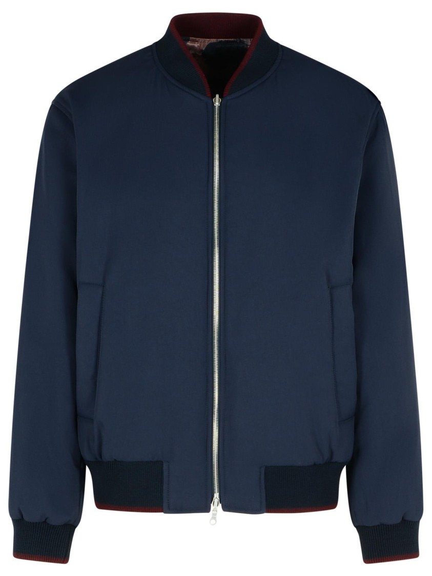 Dries Van Noten Volker Navy Viscose Blend Jacket In Blue
