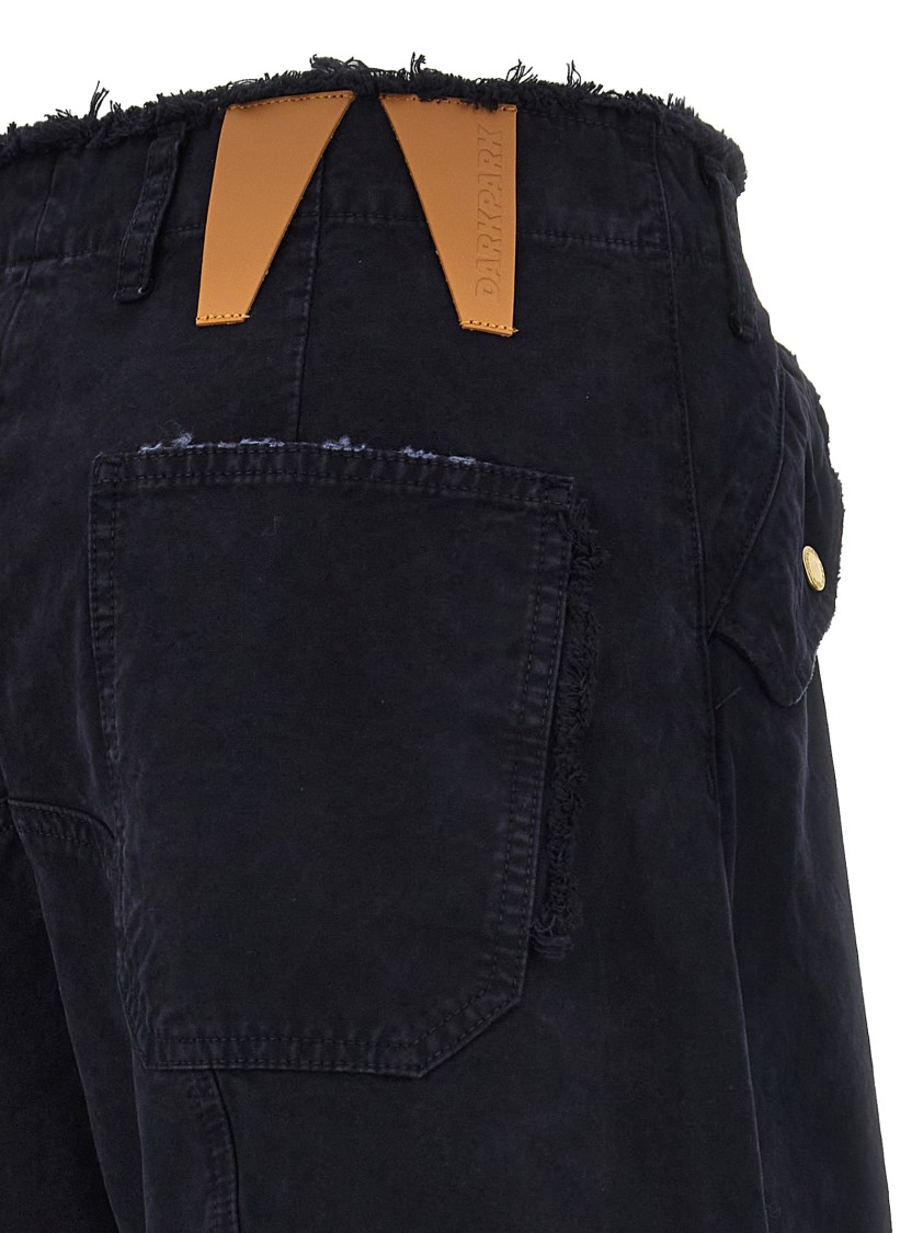 Darkpark Navy Rosalind Cargo Pants In Black