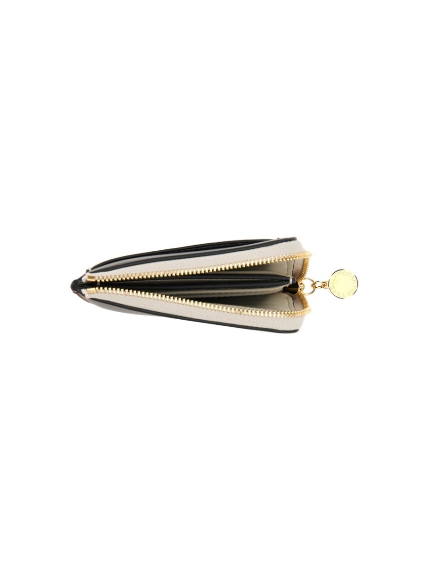 Stella Mccartney Zipped Wallet In Black