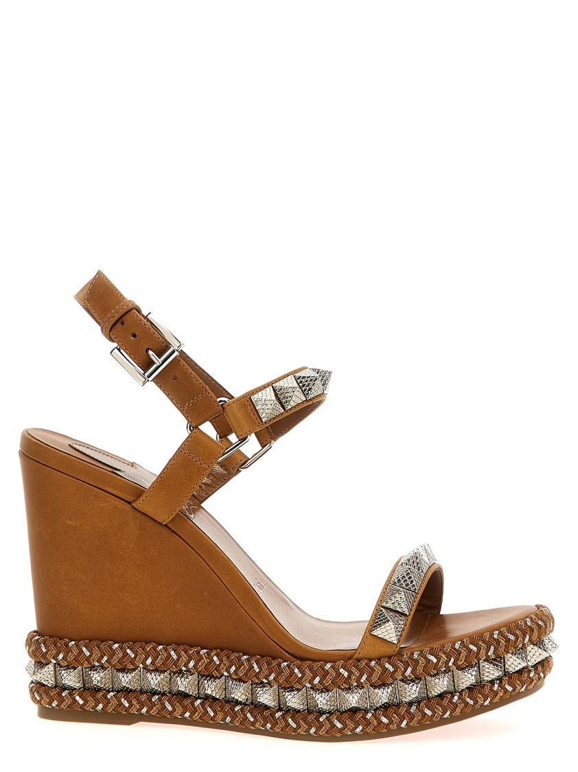 Christian Louboutin Pyraclou' Espadrilles In Brown