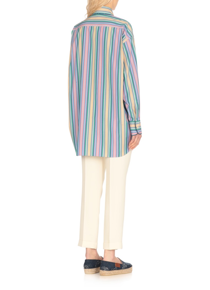Etro Multi-coloured Striped Cotton Shirt Women