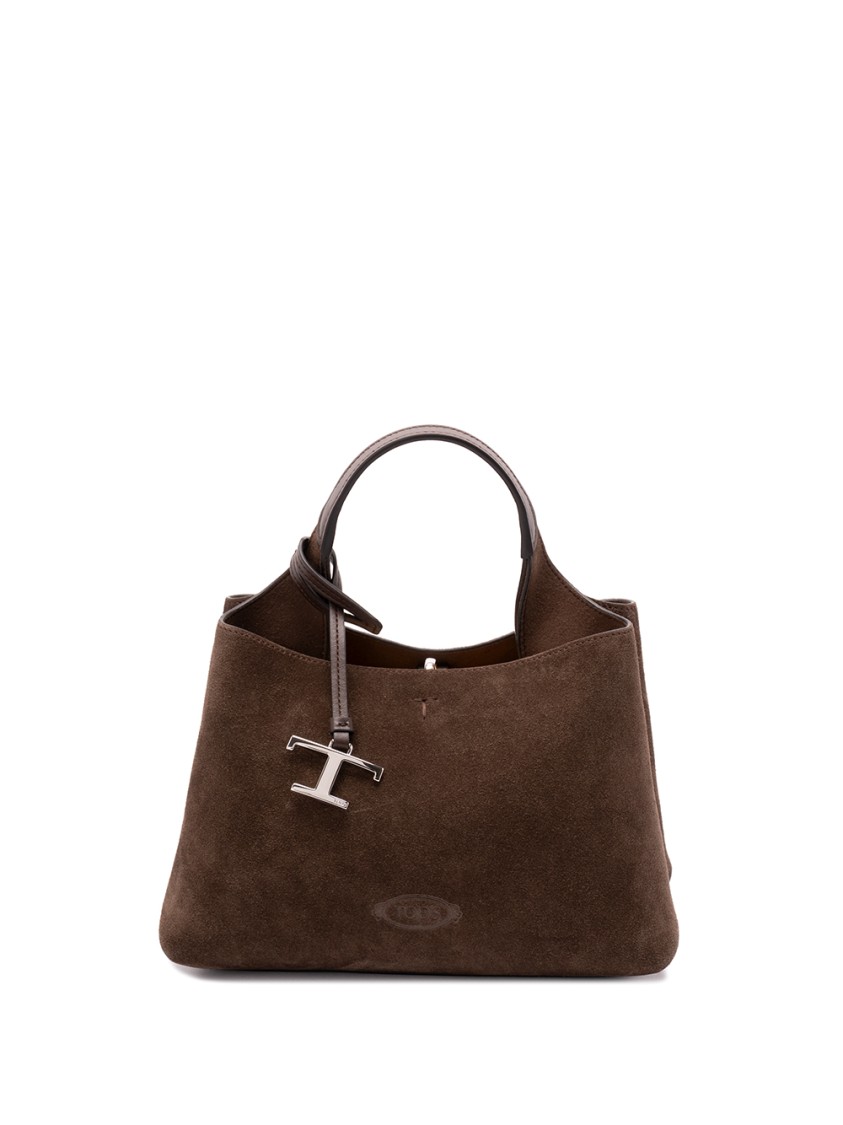 Tod's Structured Micro Bag In Calf Leather In Brown