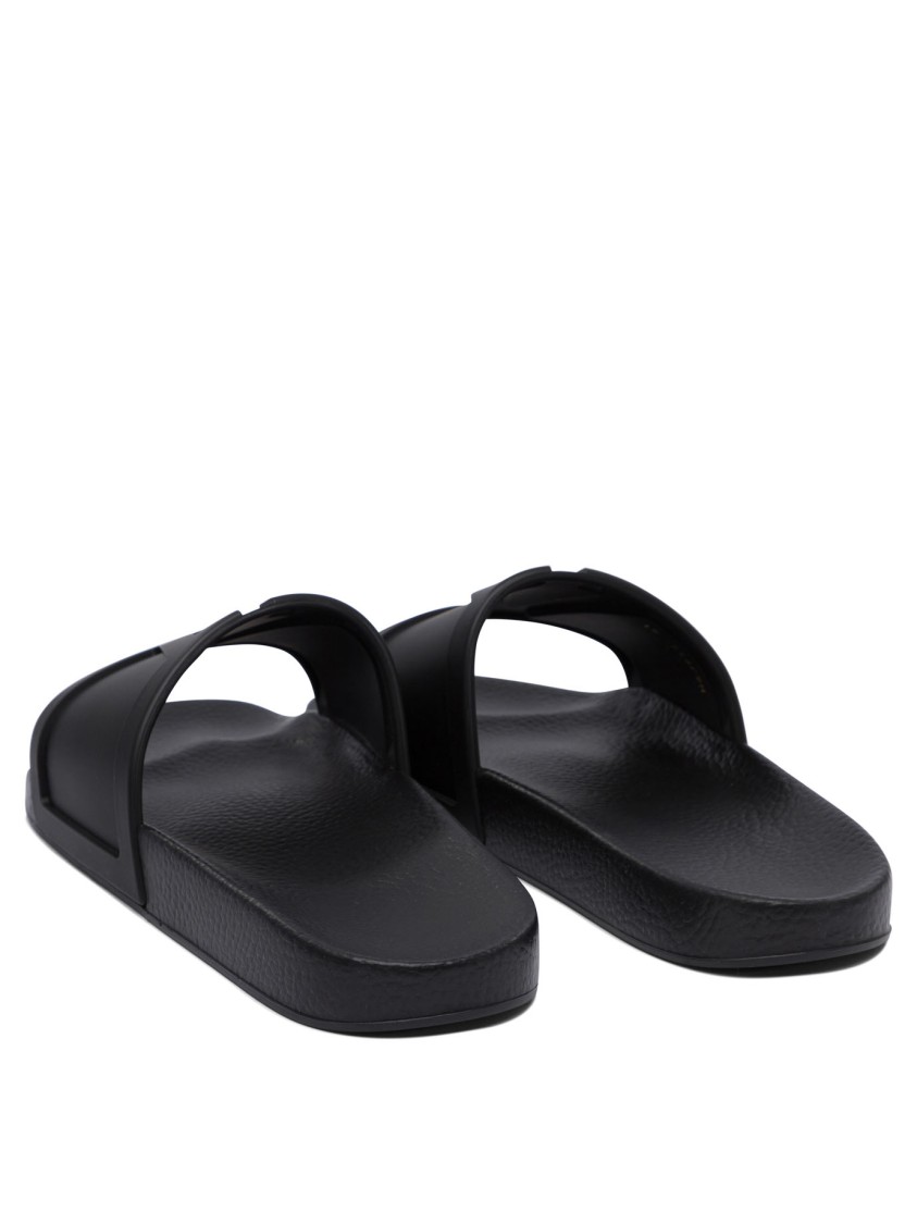 Valentino Pool Slide Coolside Slippers In Black