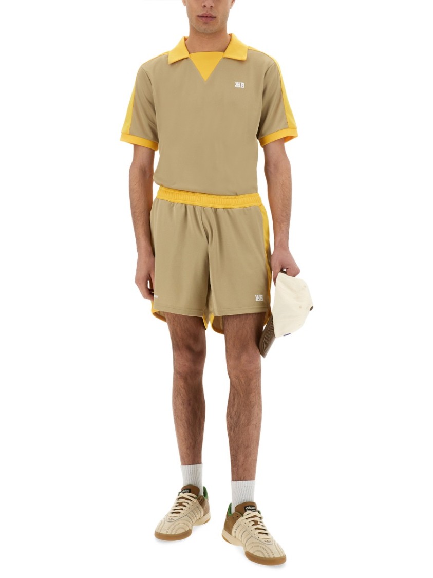 Shop Wales Bonner Relaxed-fit Jersey Shorts In Brown