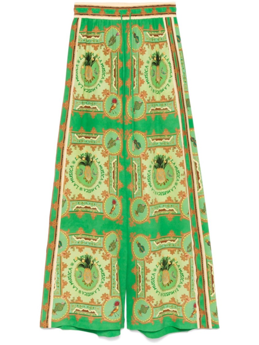 Shop Alemais Grass Green La Musica Trousers