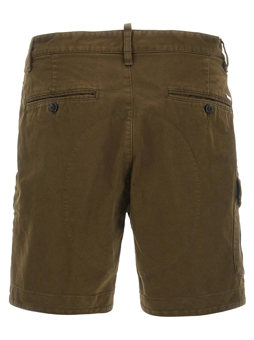 Dsquared2 Cargo Style Shorts Featuring Multiple Pockets In Brown