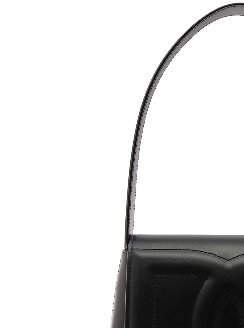 Shop Dolce & Gabbana Dg Logo' Black Shoulder Bag