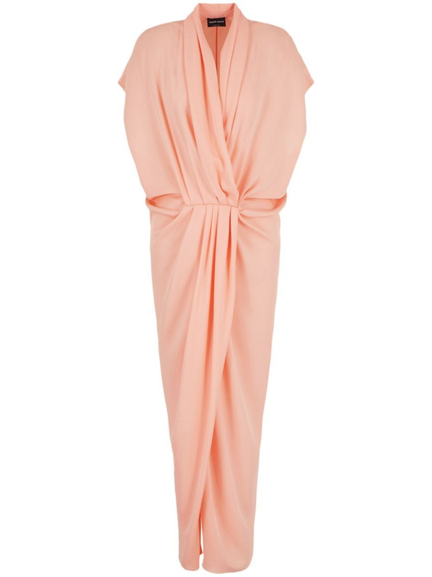 オールインワン・サロペット Giorgio Armani Maxi Dress With Draped Front Giorgio Armani Maxi Dress With Draped Front | THE LIST