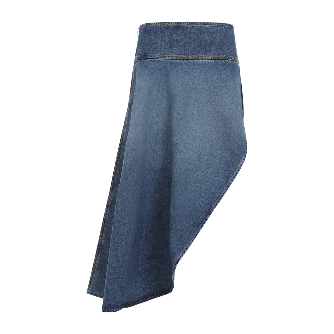 Shop Alaïa Denim Blue Cotton Skirt