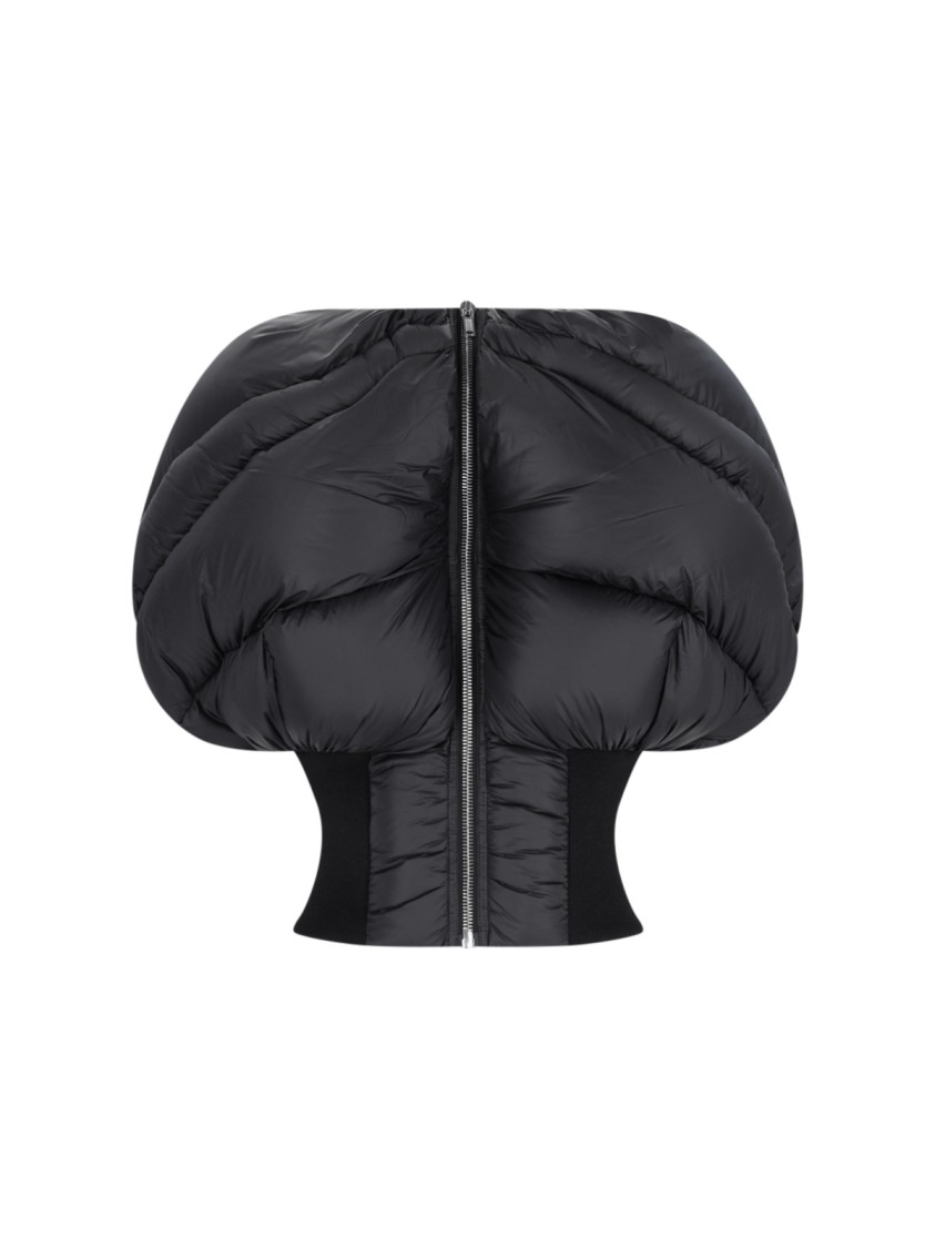 Rick Owens Mini Horus Sl Jkt Down Jacket In Black
