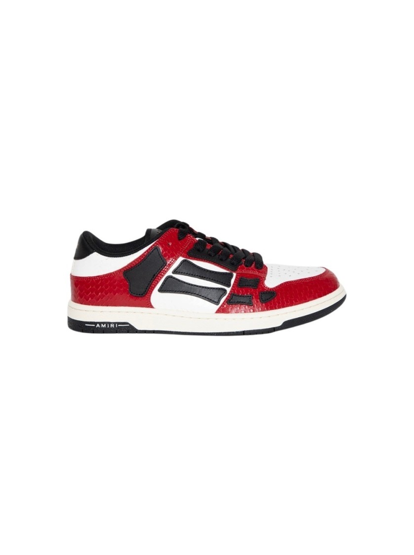 Shop Amiri Skel Top Low Sneakers Red