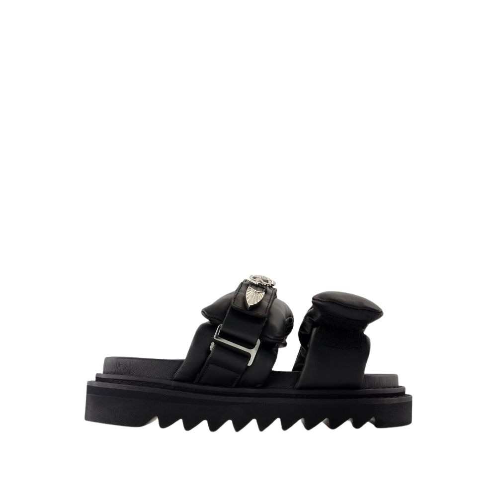 Toga Pulla Chunky Sole Sandals With Padded Straps In Black