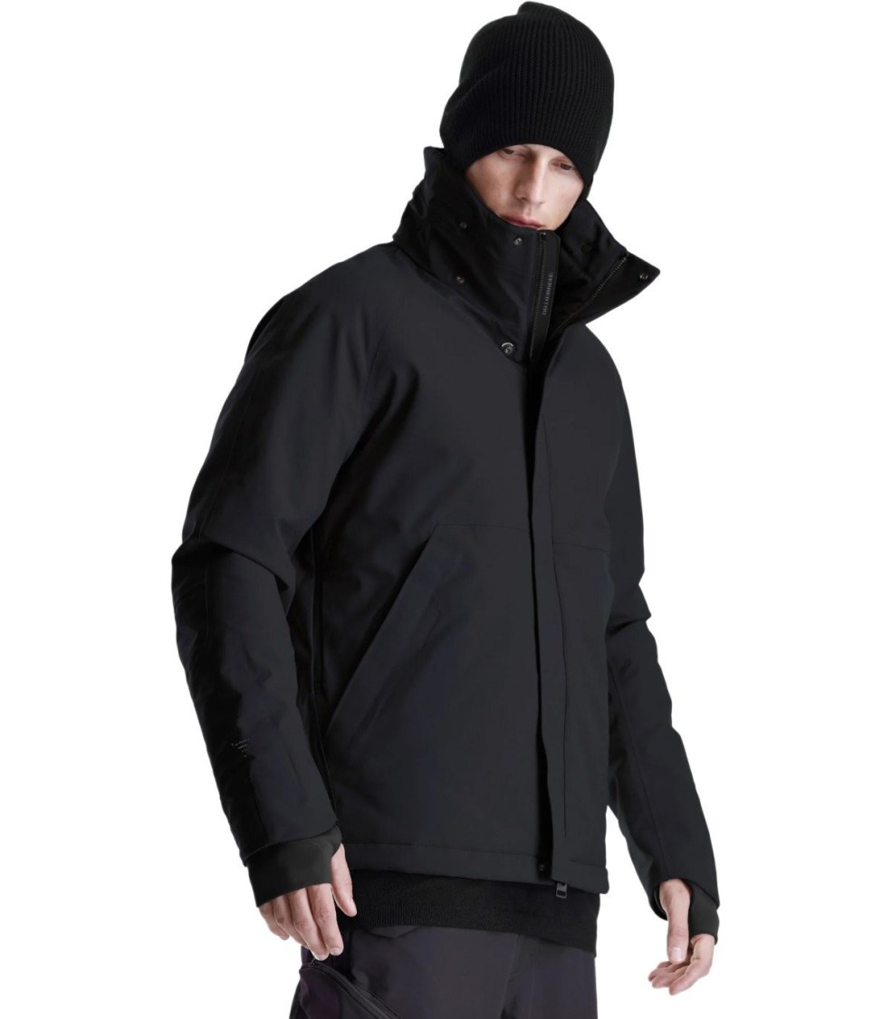 Shop Krakatau Weryk Black Hooded Jacket