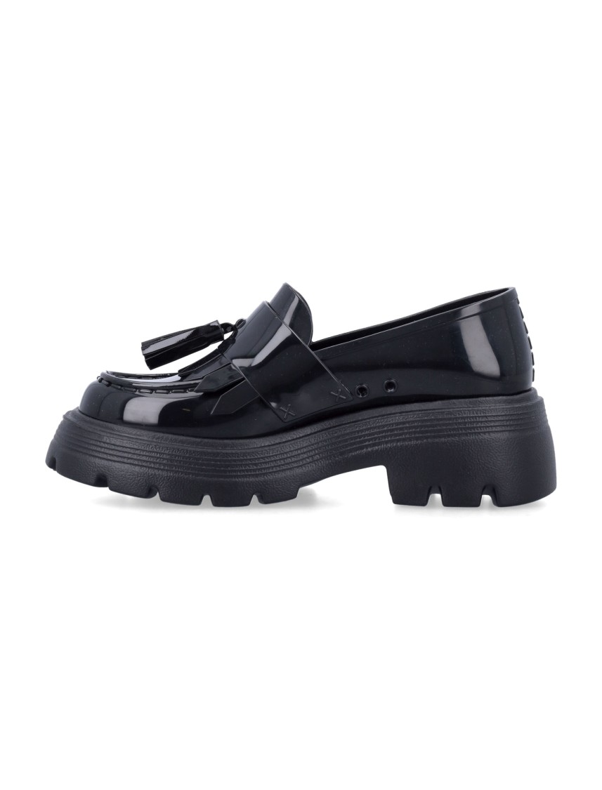 Shop Comme Des Garçons Chunky Platform Loafers With Glossy Finish In Black