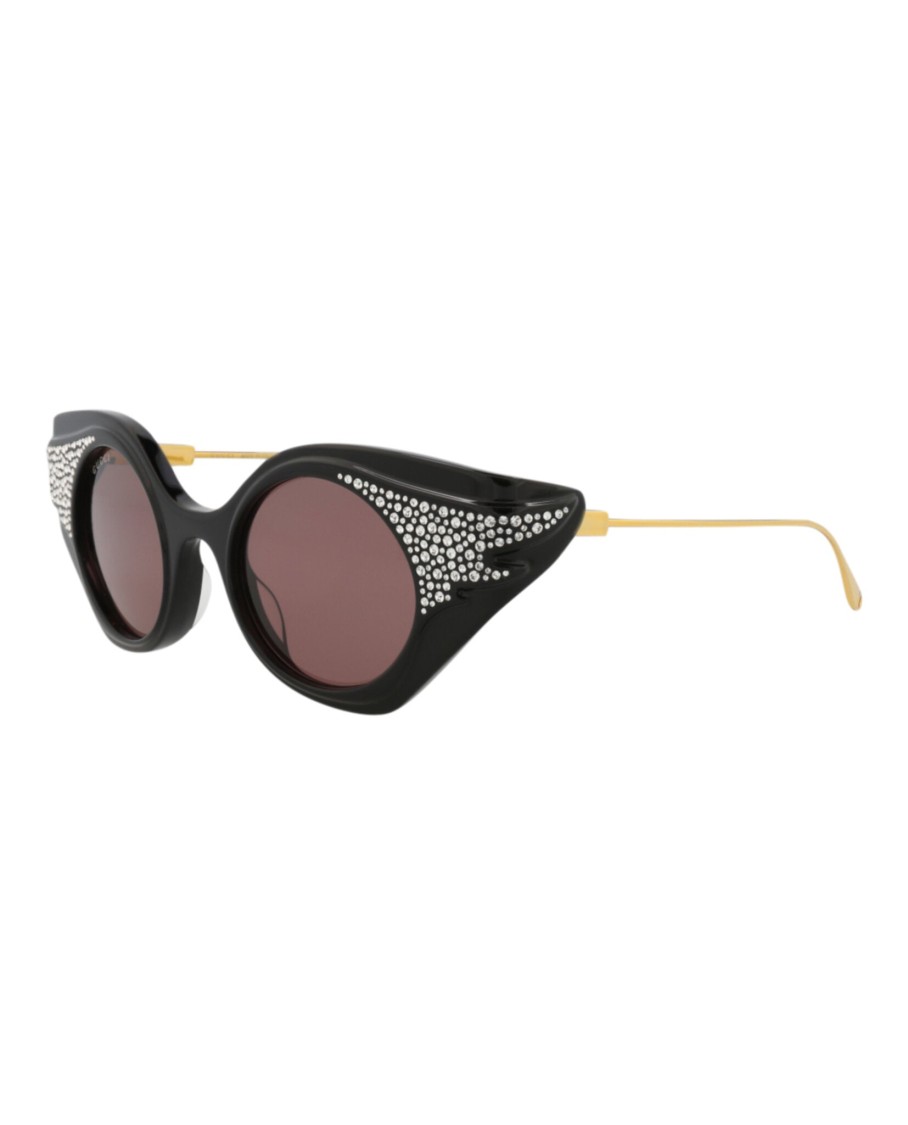 Gucci Cat Eye-frame Recycled Acetate Sunglasses In Black