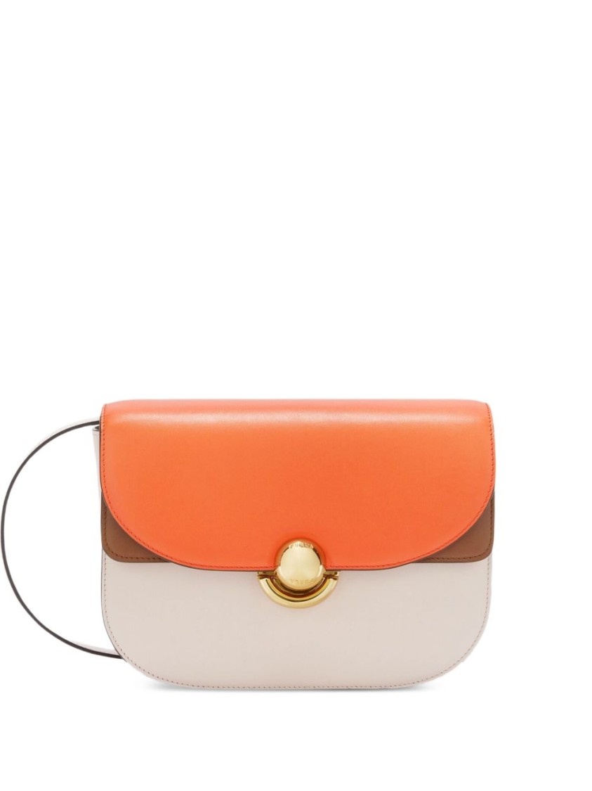Furla Structured Shoulder Bag With Foldover Top In Multi