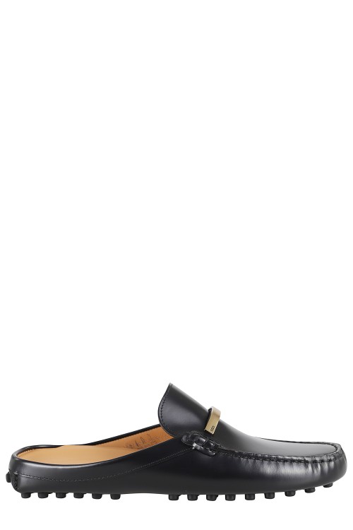 サンダル・ミュール Tod's Moccasin-Style Sabot With llic Logo Tod's Moccasin-Style Sabot With Metallic Logo Mule | THE LIST