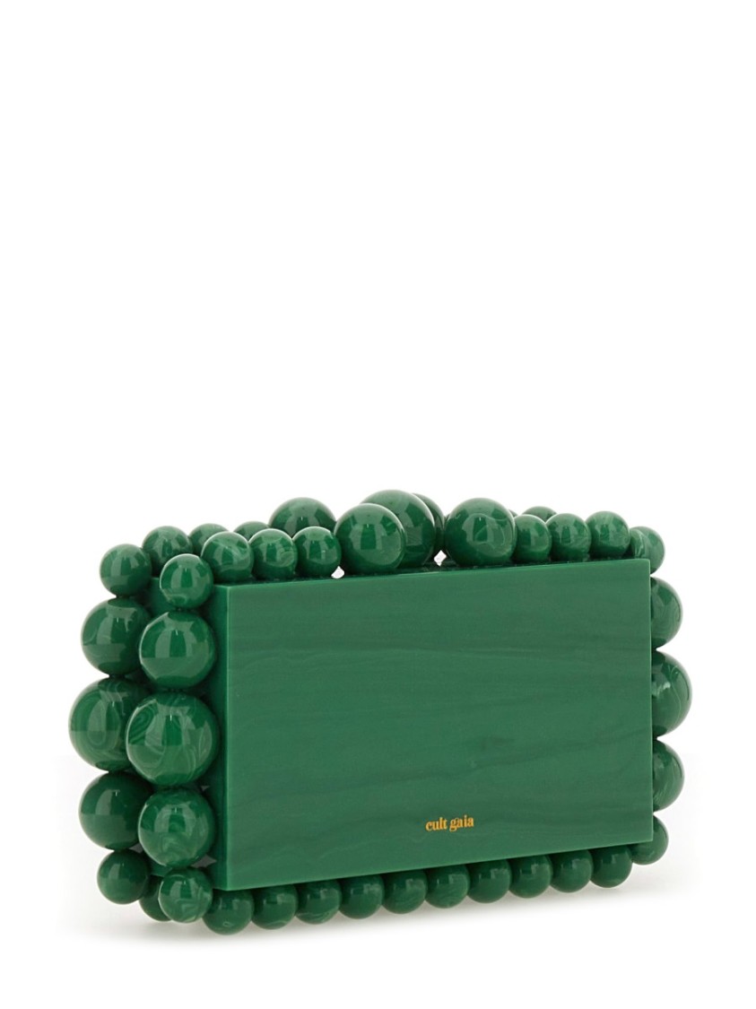 CULT GAIA CULT GAIA EOS CLUTCH WITH GLOSSY BEADED EDGING