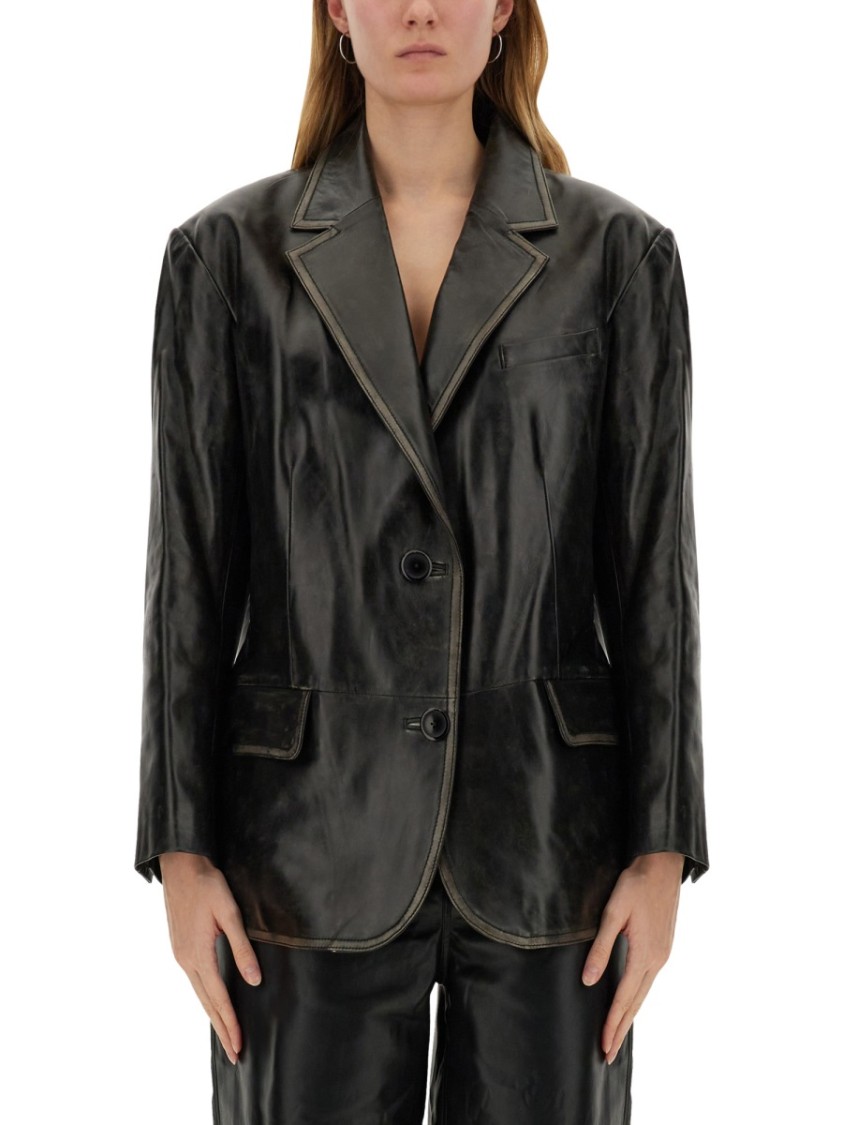 Shop Stand Studio "liara" Blazer In Brown