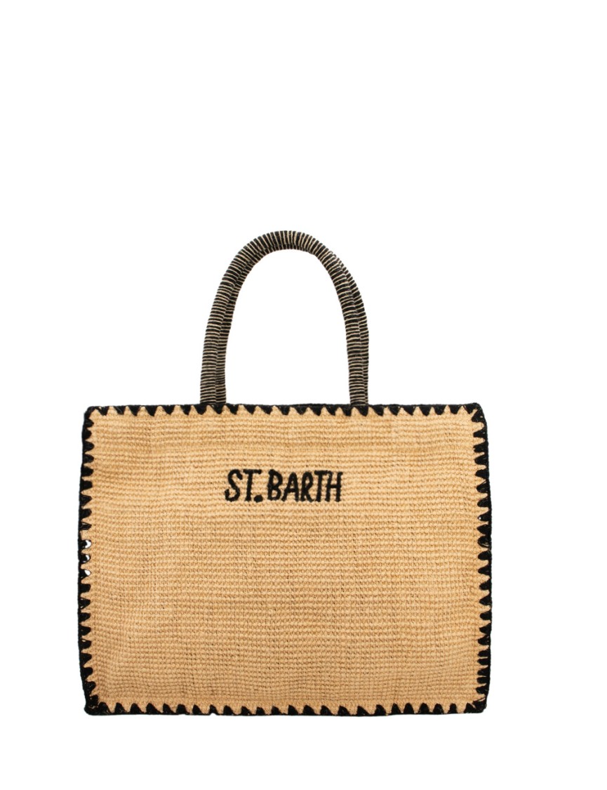 MC2 SAINT BARTH MC2 SAINT BARTH RECTANGULAR HANDBAG WITH EMBROIDERED LOGO